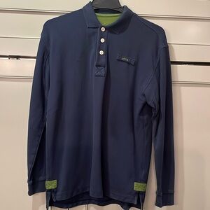 Orvis Signature Long-Sleeves Polo, Navy, size small